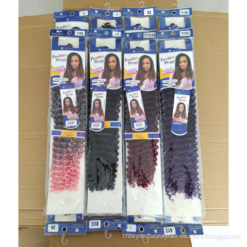 22inch water wave Crochet hair colorful  wholesale water wave Passion Twist Hair